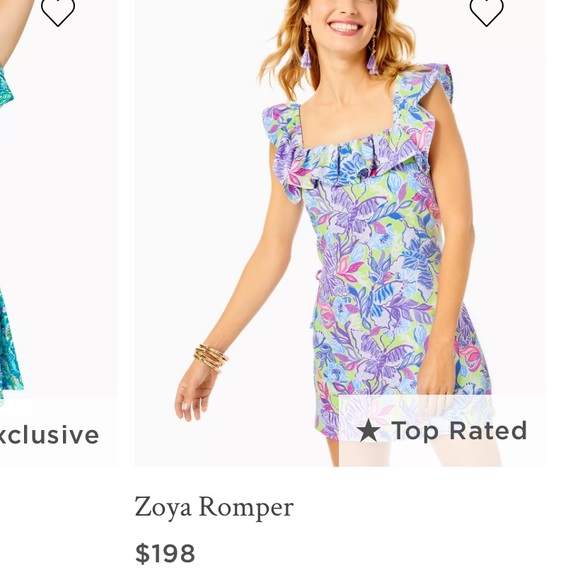Lilly Pulitzer Zoya Romper - Picture 1 of 4